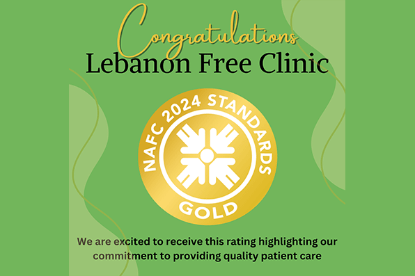 Lebanon Free Clinic has achieved NAFC 2024 Gold Standard