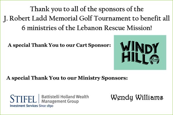 Thank you to all sponsors of the J. Robert Ladd Memorial Golf Tournament