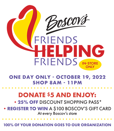 Boscov's Friends Helping Friends Event