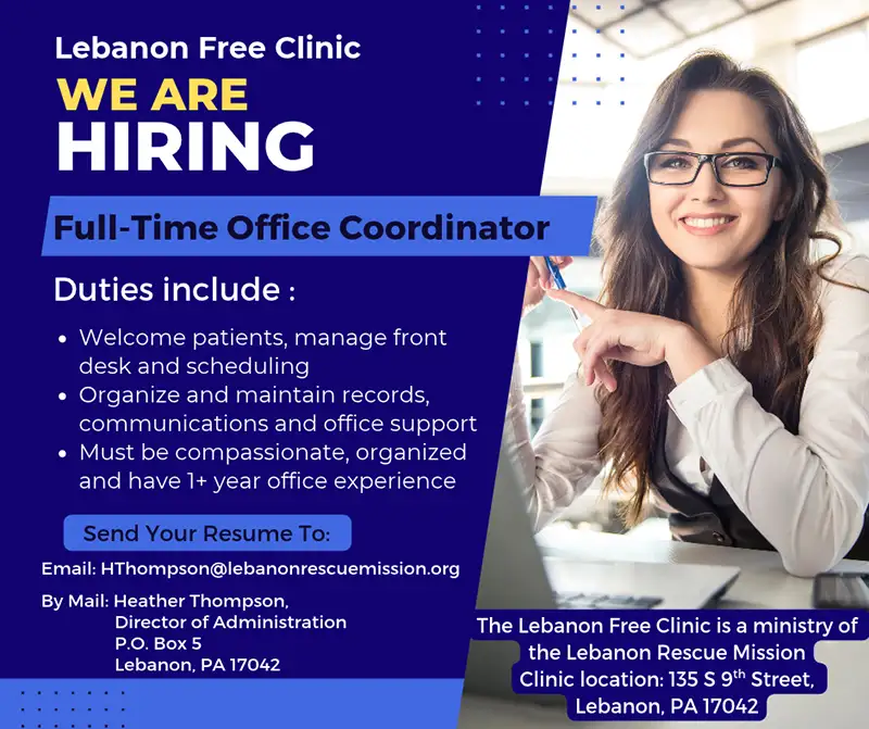 Full-Time Office Coordinator Job Flyer